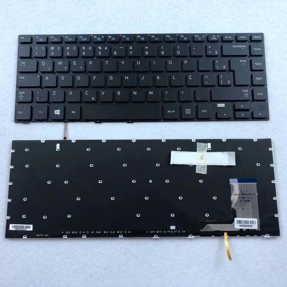 

Brazil Backlit&NoBacklit Laptop Keyboard for Samsung 370R4E 370R4V 450R4E 450R4V 470R4E 470R4V NP370R4E NP450R4E BR Layout