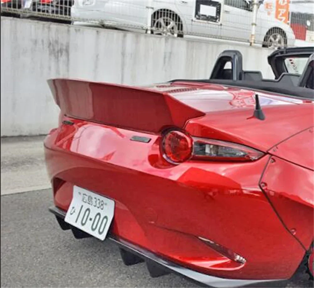 Для Mazda MX5 Miata ND RF LMS Стиль FRP волоконно-стекловолокно Неокрашенный спойлер Утконос