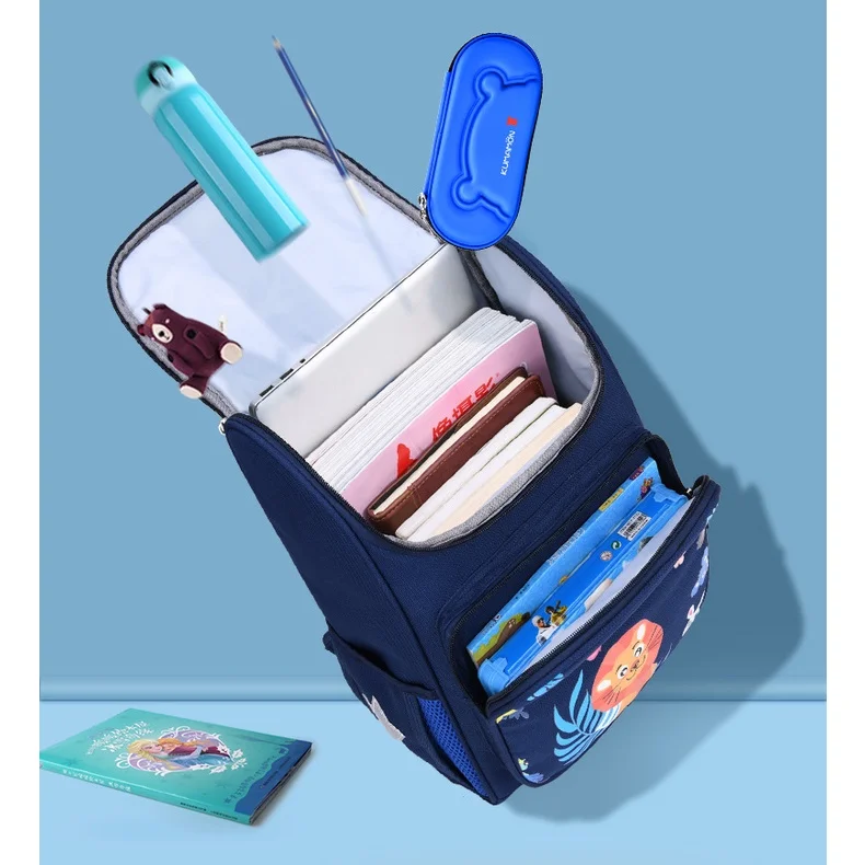 Children Cartoon Astronaut Space Fashion Large Backpacks New Princess Girl Unicorn Boy Lion Cute Kids Schoolbags for Students