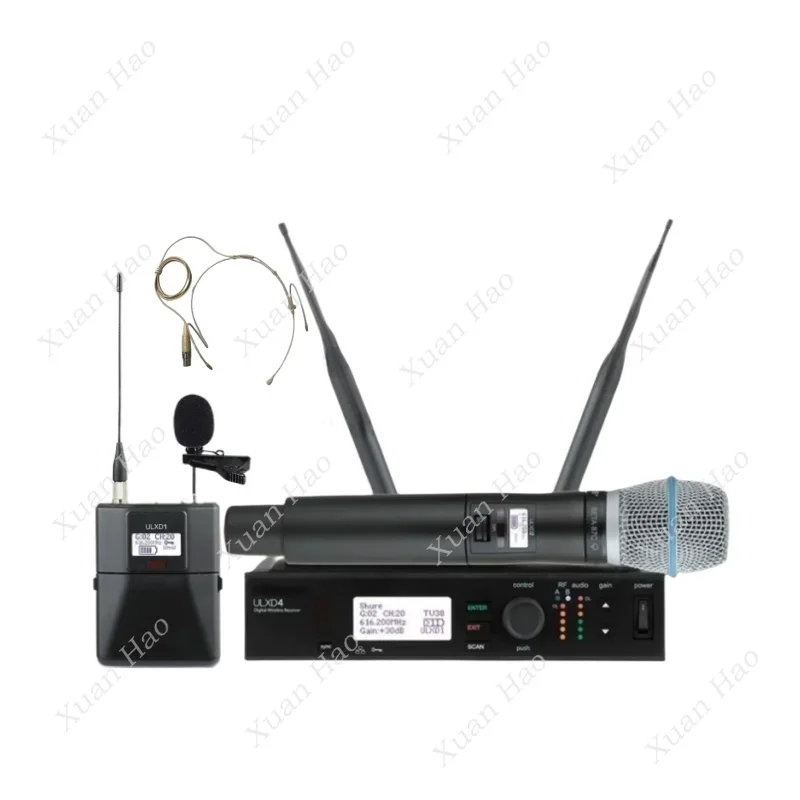 Портативный конденсаторный микрофон для караоке UHF ULXD4 BETA58 BETA87 KSM8/9