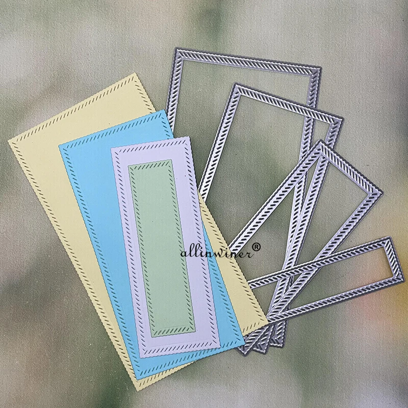 

New Dotted rectangular frame Metal Cutting Dies for DIY Scrapbooking Album Paper Cards Decorative Crafts Embossing Die Cuts