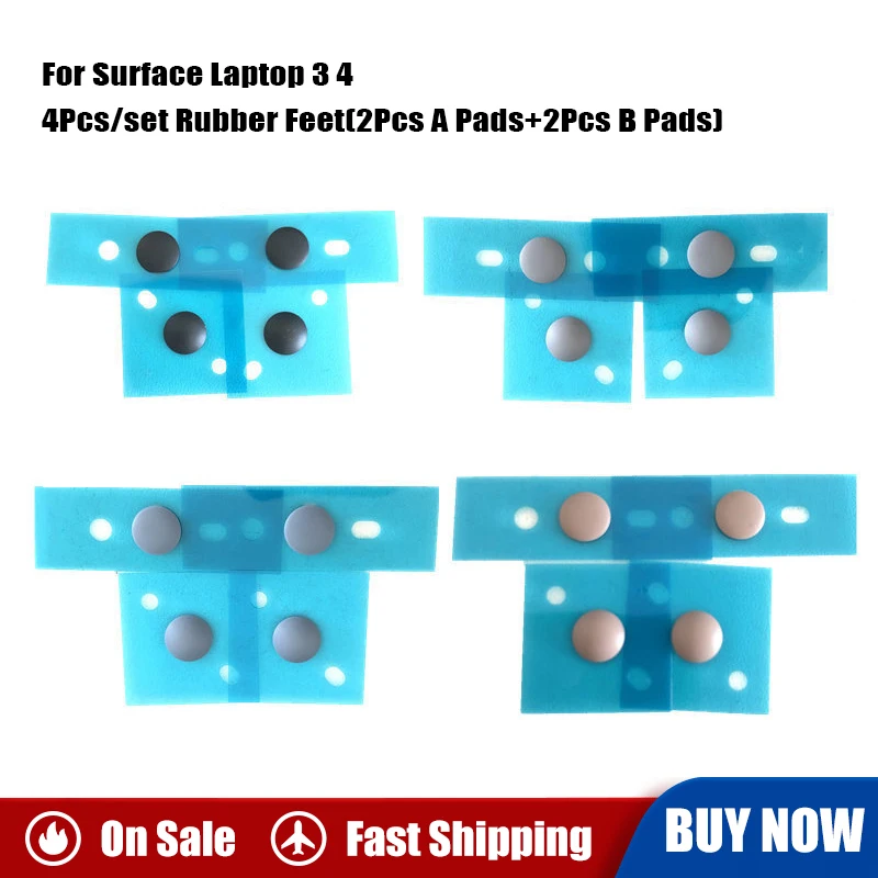 

4Pcs/set Original Rubber Feet Pad For Surface Laptop 3 4 Anti Slip Pad Feet Bottom Base Cover Replacement