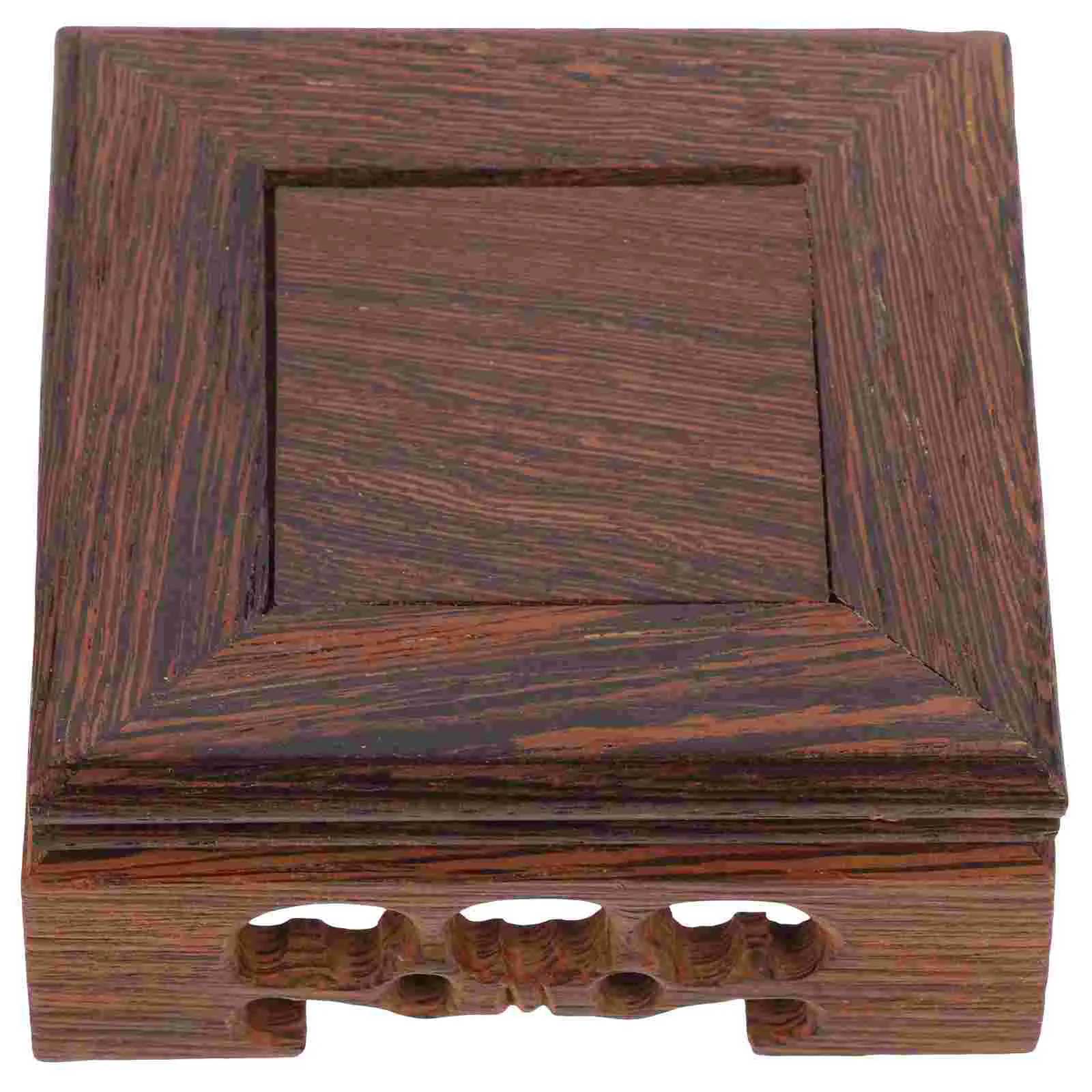 

Vase Wooden Base Square Vase Wood Display Stand Wood Pedestal Riser Mutton Wooden Pedestal Base Bonsai Holder