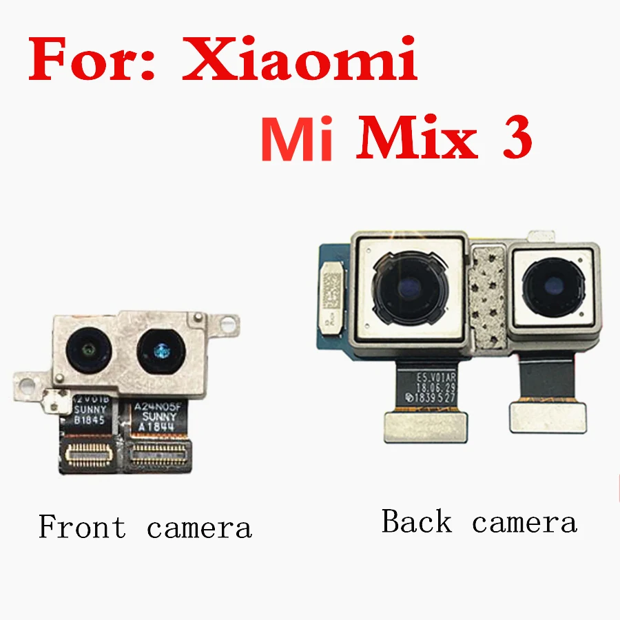 Front & Rear Camera For Xiaomi Mi Mix 3 Front Samll Facing Camera Flex Cable Replacement Parts For Mi Mix3 Back Camera