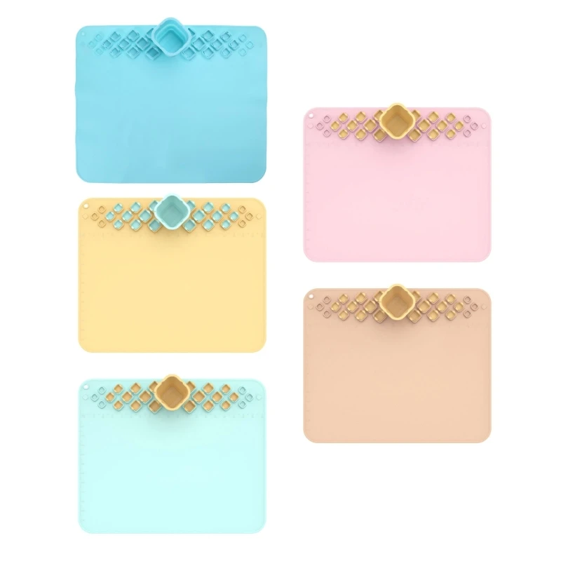 

Painting Mat Non-Stick Silicone Craft Mat with Cleaning Cup for Painting Art