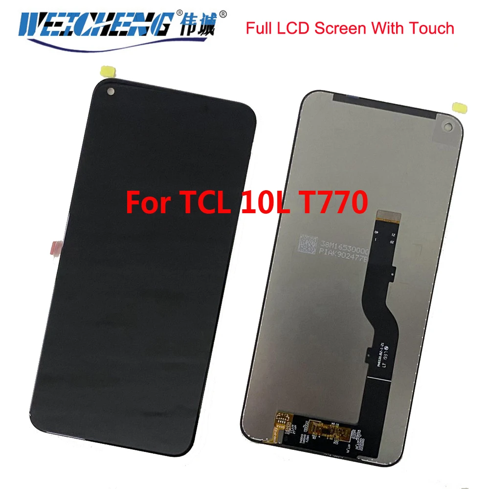 ЖК-дисплей с сенсорным экраном для TCL10L T770H T770B, ЖК-дисплей Digitier TCL L10L T770H T770B, ЖК-дисплей с рамкой TCL 10L T770H T770B