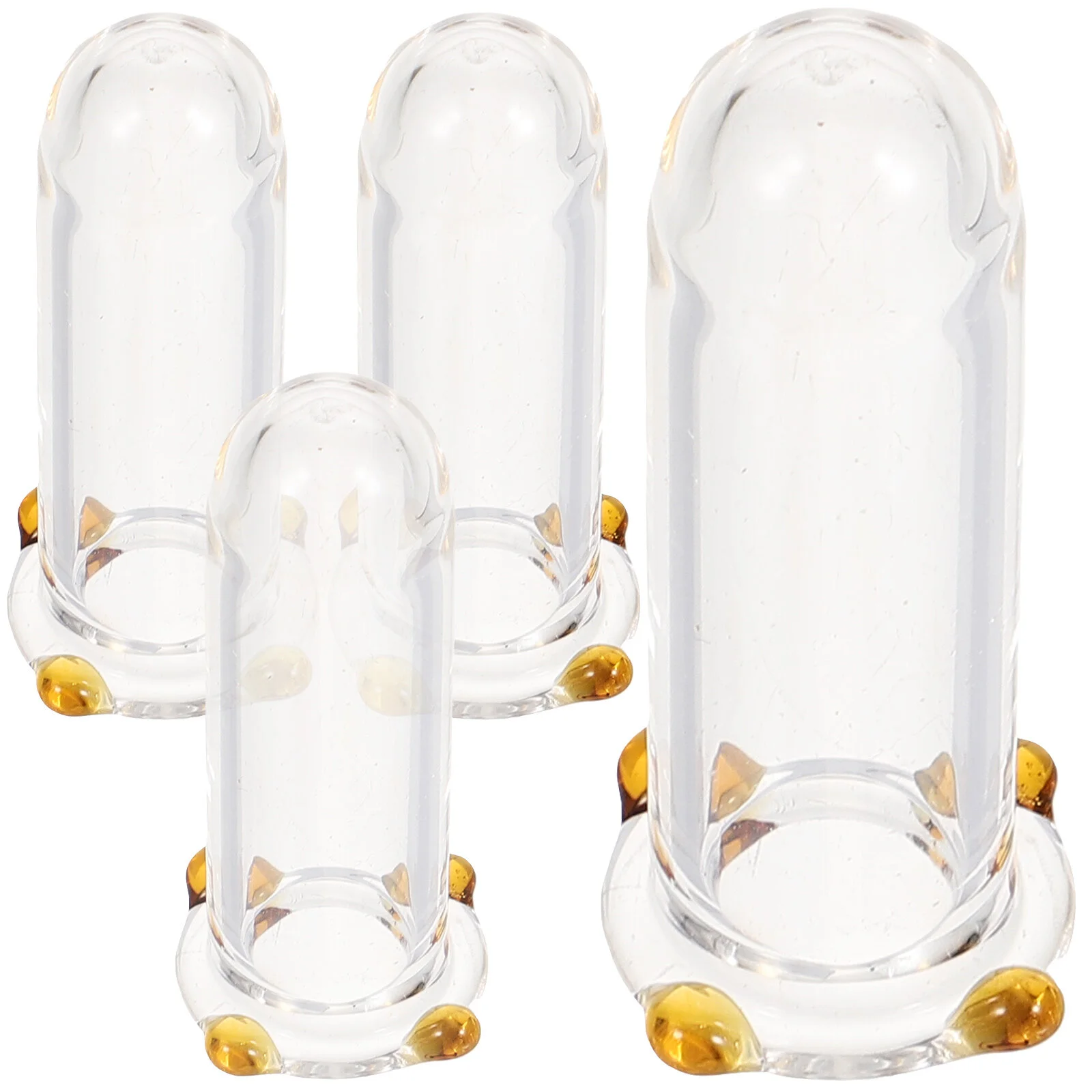 

4 Pcs Party Supplies Clear Plug Dust Cap Tip Covers Protectors Caps Decors