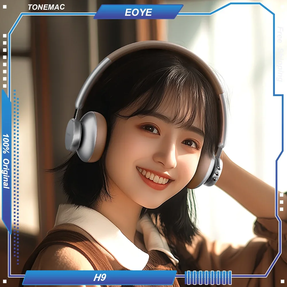 TONEMAC H9 головная повязка наушники Ретро Bluetooth 5 3 80h ENC умное шумоподавление