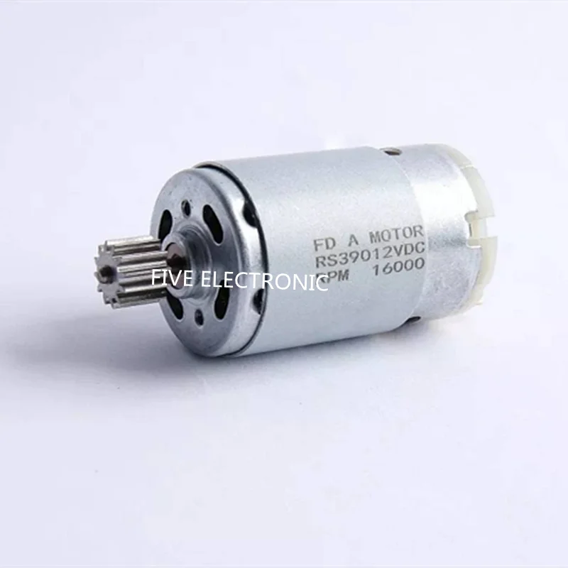 Двигатель постоянного тока RS390 12 В с высокоскоростным большим крутящим моментом для детского электрического мотоцикла