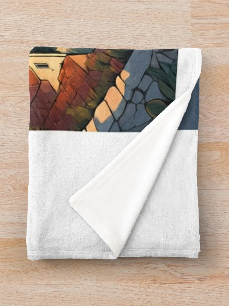 Восход в Hvar Красивый вид Плед Модные диваны Пляжные одеяла