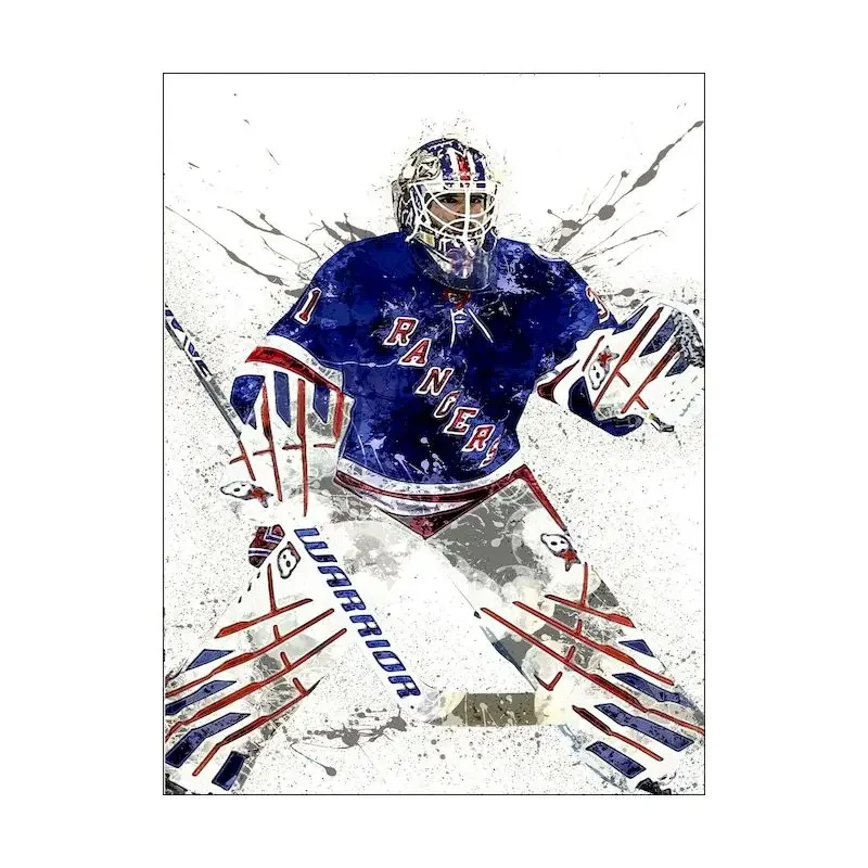 

Abstract Ice Hockey Portrait Sport Canvas Painting Sport Athlete Poster Print Home Decor Wall Art Picture for Gym Bedroom Kids