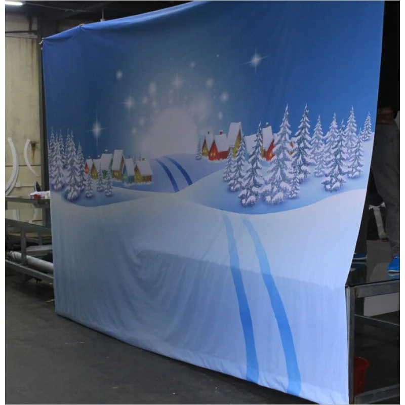 Custom Outdoor Polyester Hanging Style Printing Advertising Fabric Banner