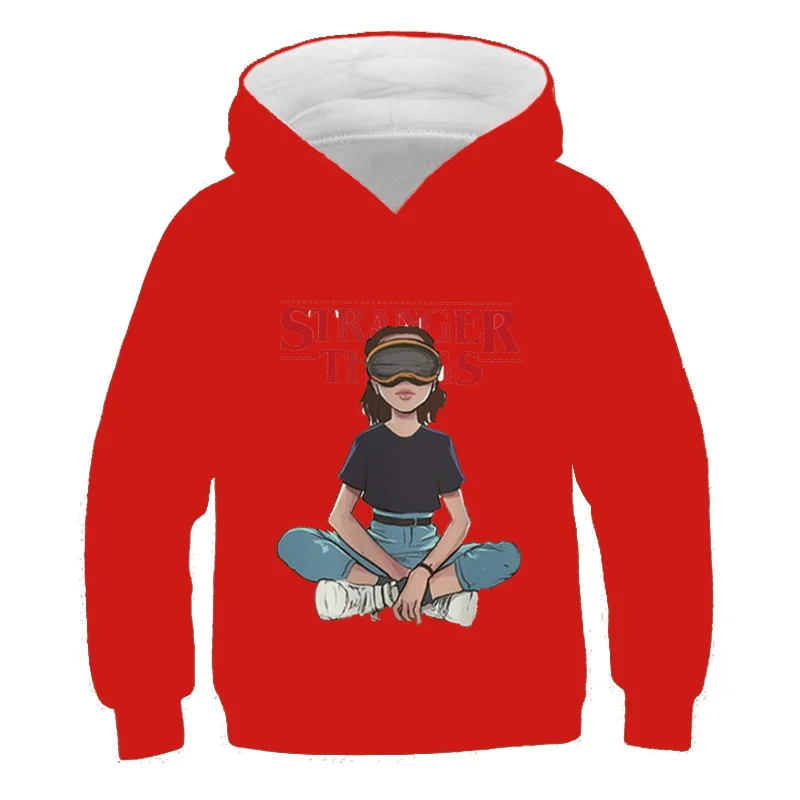 Детские толстовки с капюшоном очень странные дела 4 шт. |