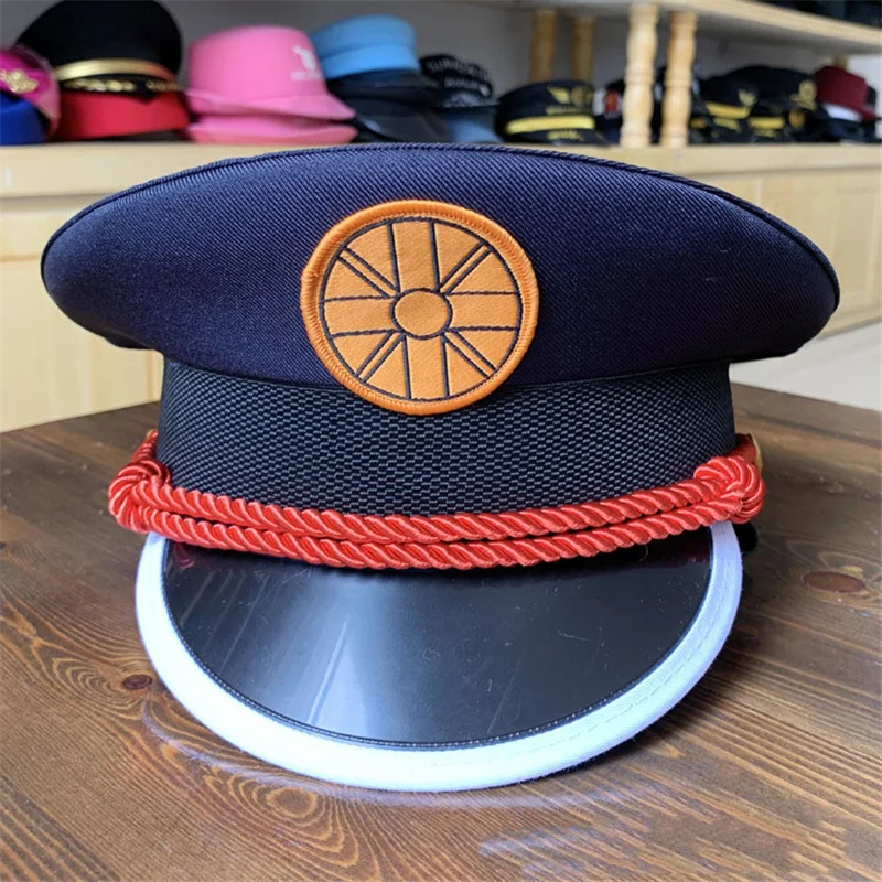 Creative Military Hat Stage Show Cap Police Cap Adults Police Hat for Cosplay Masquerade Party Performance Masquerade Cosplay