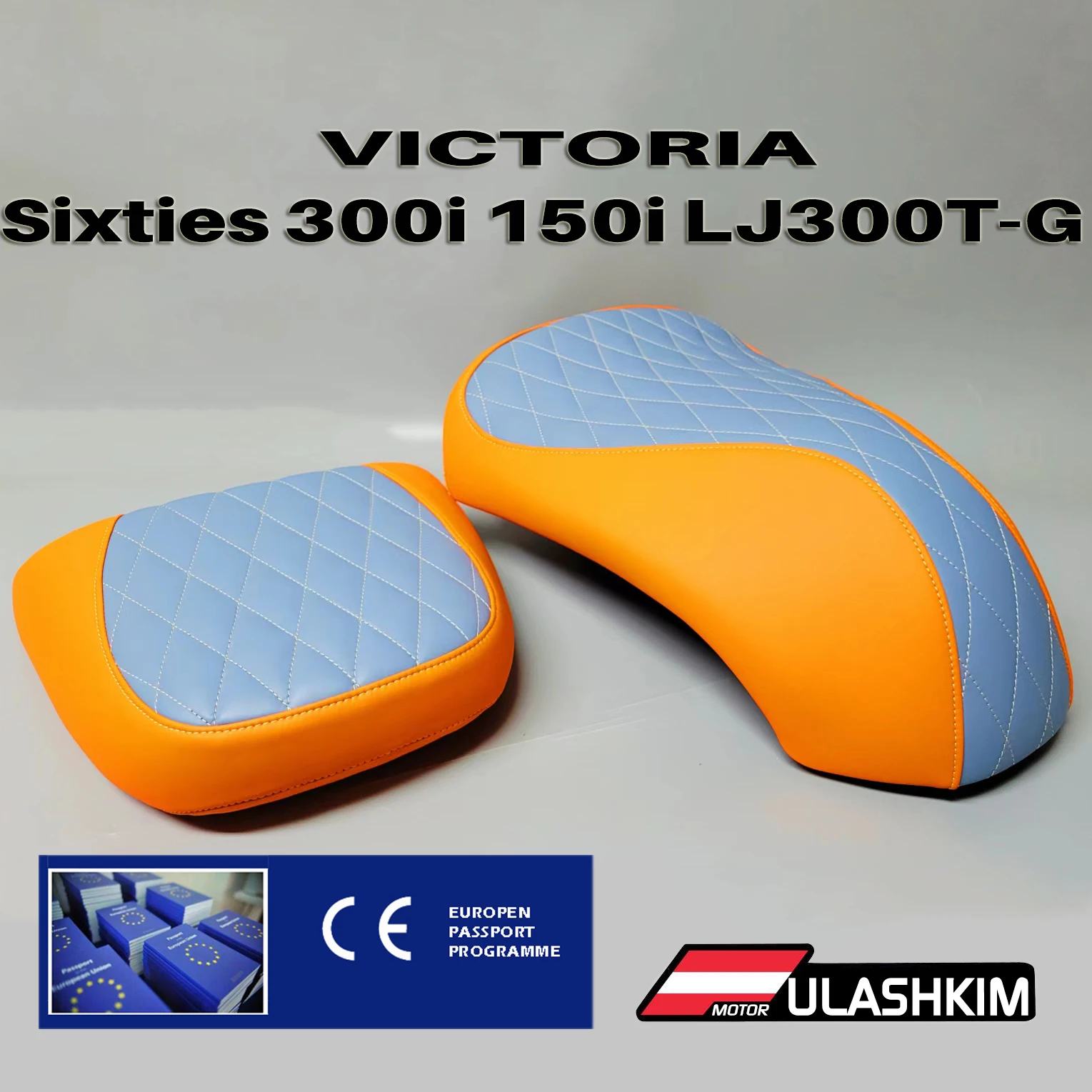 

Чехол на сиденье для Victoria Sixties 300i 150i LJ300T-G 100% из натуральной кожи
