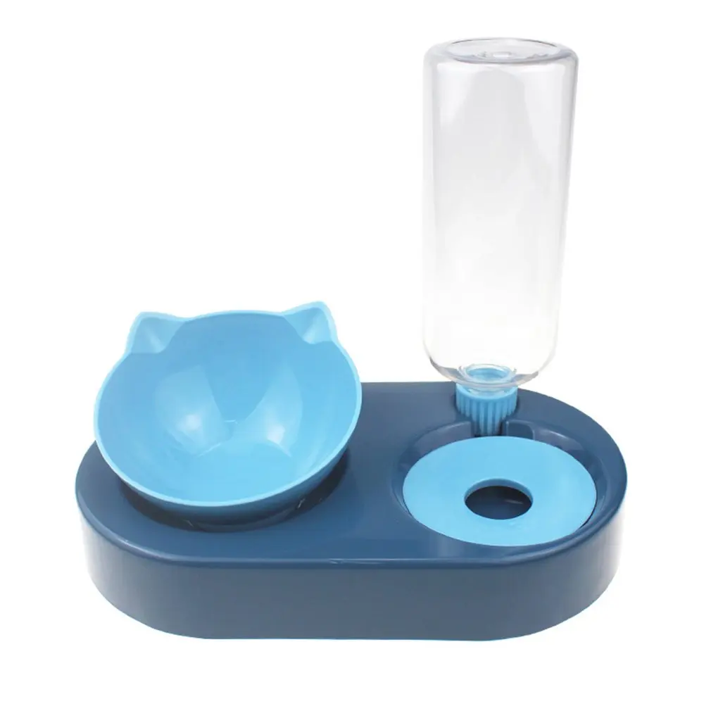 

2-in-1 Cat Water Dispenser Bowl Automatic Pet Water Storage Dog Cat Food Container With Drinker For Waterer Feeder Hot selling