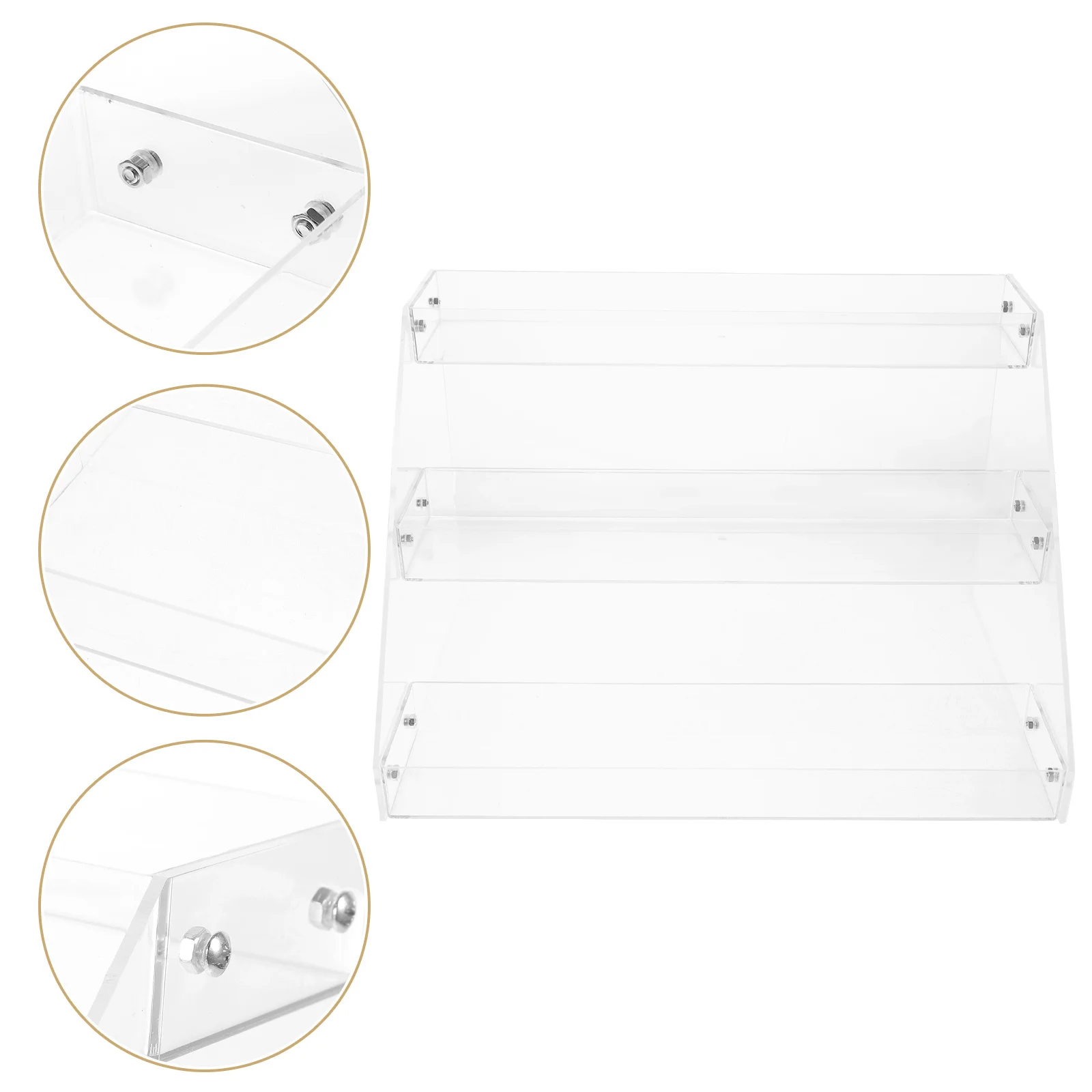 

Supermarket Beverage Rack Acrylic Display Riser Store Multi-layer Drinks Snack Storage Rack
