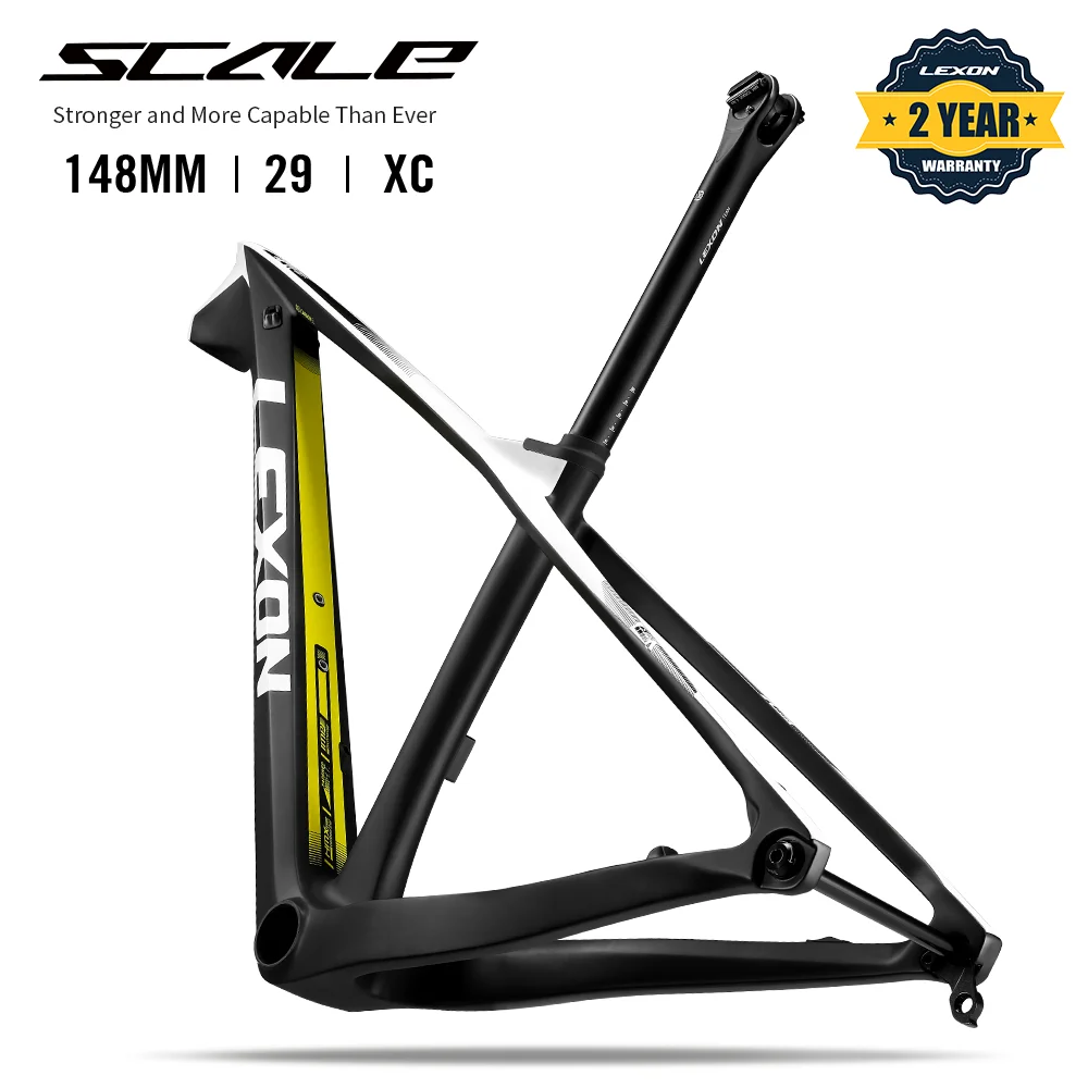 2022 lexon SCALE Carbon MTB Frame 29er Plus Mountain Bike Carbon Frame 148*12mm BOOST  Hidden Seatpost clamp