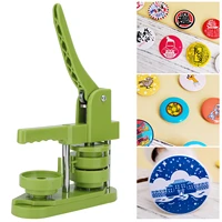 badge maker machine 58 mm with 100 sets of badge consumables parts metal custom sheet tag pressing for pin
