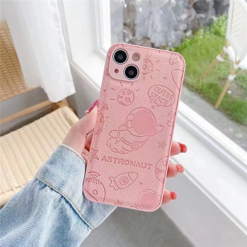 

Чехол для Redmi Note 8 9 10 11 9T 10T 11T K30 K40 K50 Pro POCO X2 F3, кожаный чехол для сотового телефона с астронавтом