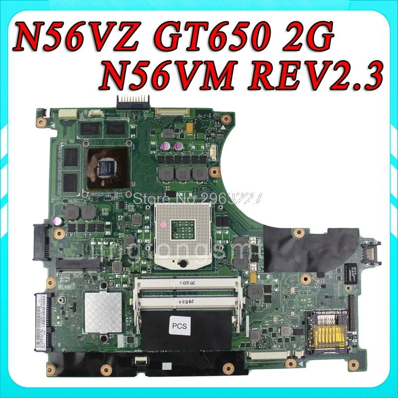 Материнская плата N56VM REV2.3 подходит для N56VJ N56VZ N56VB GeForce GT650M 2 Гб N56V n56vm N56VV