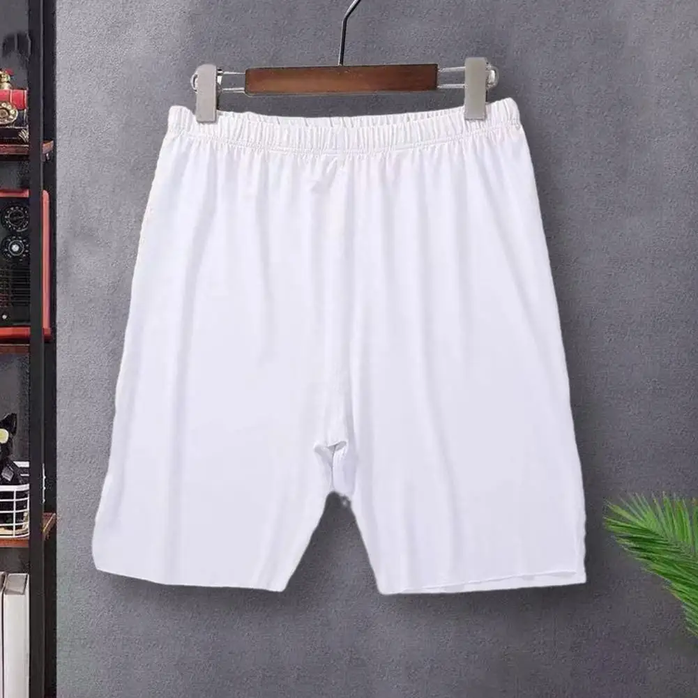 

Men Pajama Shorts Soft Men Pajama Bottoms Soft Men's Knee-length Pajama Shorts Comfortable Elastic Waist Shorts