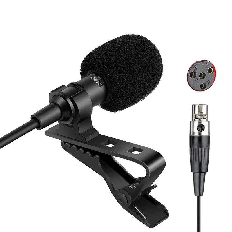 Мини-петличный кардиоидный конденсаторный микрофон, 1,2 м, для Shure, ULXD, SLXD, ULX, SLX, PGX, беспроводной передатчик