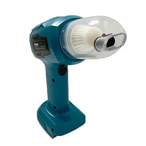 Беспроводной пылесос Makita 18 В: 200 Вт, 10000 Па, емкость 180 мл, 7 насадок, для эффективных средств для чистки автомобилей и спичного пространства