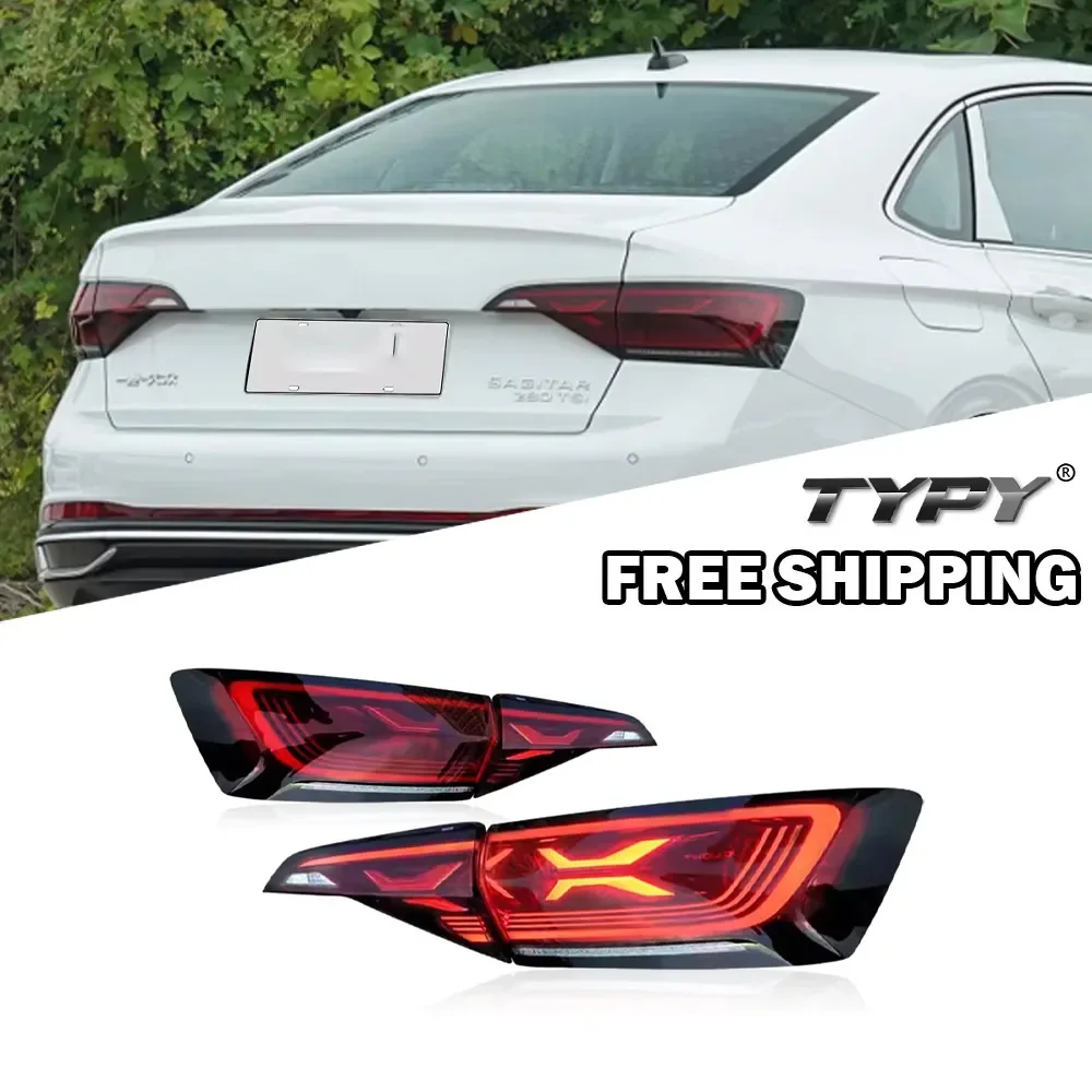 Фото TYPY новый светодиодный задний фонарь, обновленный, модифицированный для WW Jetta MK7 2019-2022, задний фонарь с динамическим сигналом, задний фонарь, автоаксессуары №5