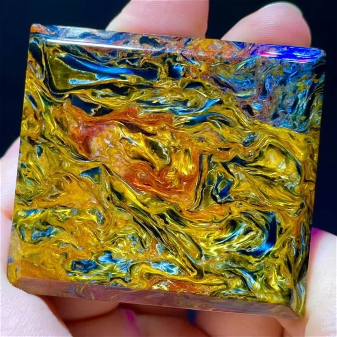 

Natural Pietersite Stone Pendant For Women Man Wealth Gift Yellow Crystal 47x43x8mm Beads Namibia Energy Gemstone Jewelry AAAAA