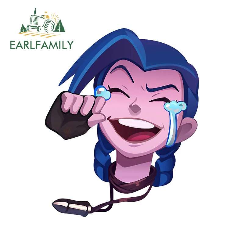 EARLFAMILY 13 см x 10 6 для League of Legends Jinx виниловые автомобильные наклейки кондиционер на