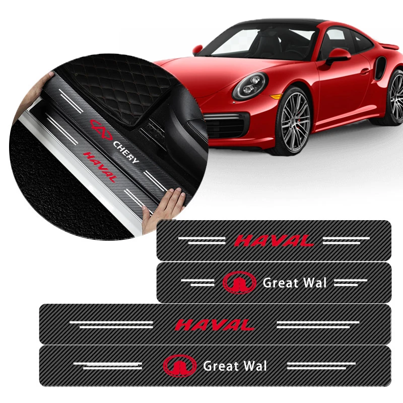 

4pcs Car Door Threshold Protection Stickers Anti-Scratch for Audi Quattro A1 A3 A4 A5 A6 A7 A8 Q3 Q5 Q7 TT S3 S4 S5 S8 Car Goods