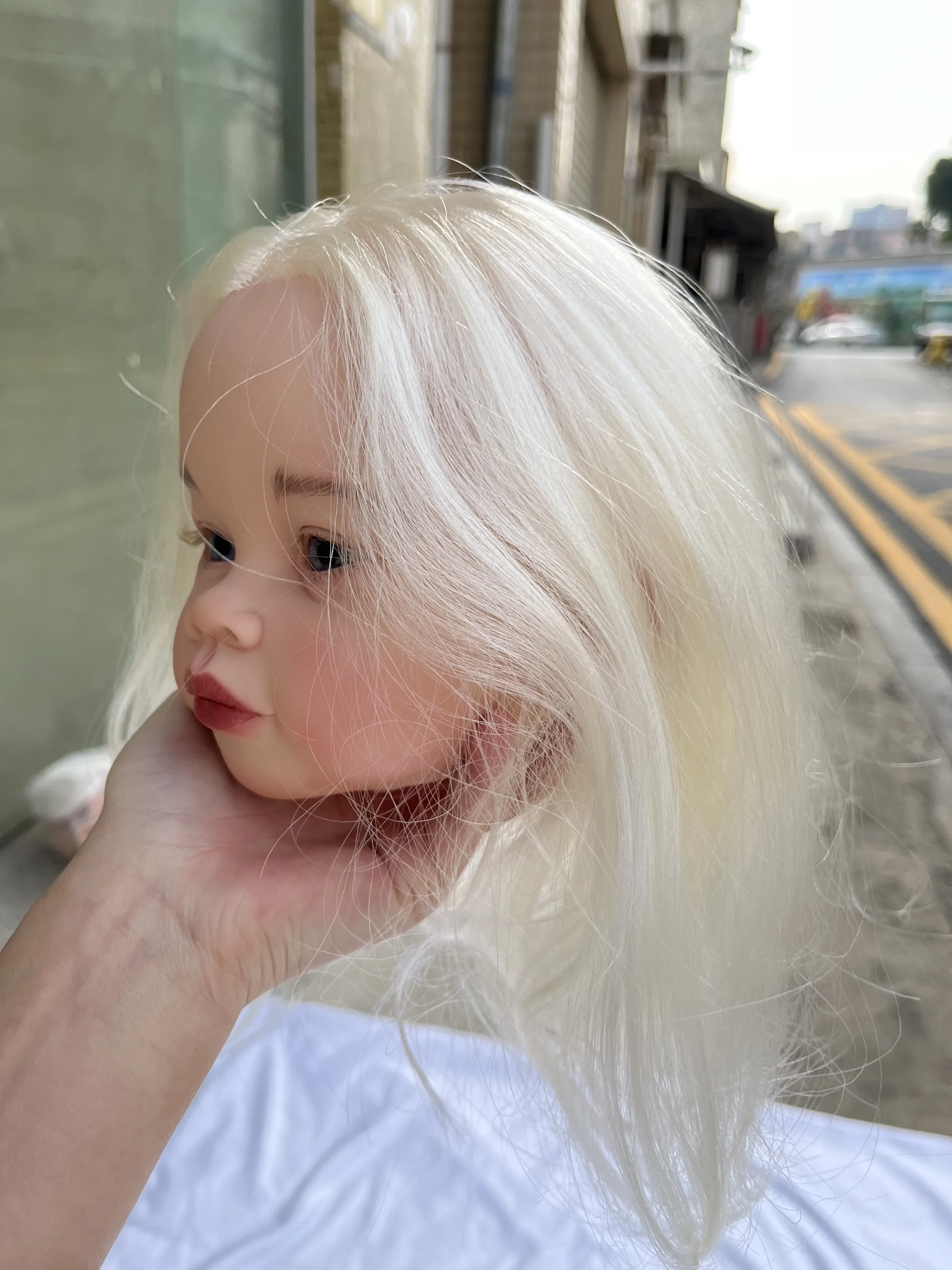 Ограниченная поставка на заказ 32-дюймовый младенец Reborn Baby Meili с ручным основанием