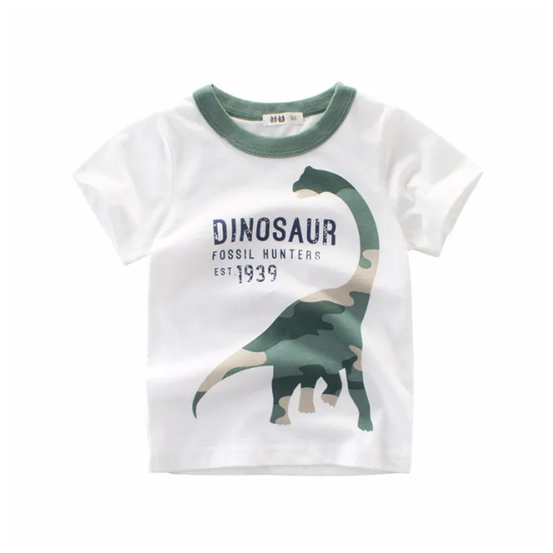 

High Quality Children T-Shirt Summer 2022 New Arrival Korea Kids Boys Tops Cotton Short Sleeve Baby Boys Clothes 2-9Y F0158