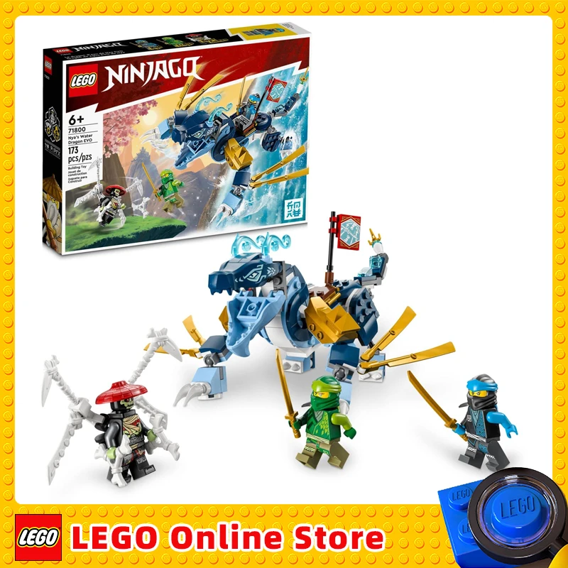 

LEGO NINJAGO NYA’s Water Dragon EVO 71800 Toy Mythical Creature Figure Building Set Ninja Figure Toy for Birthday Gift Idea