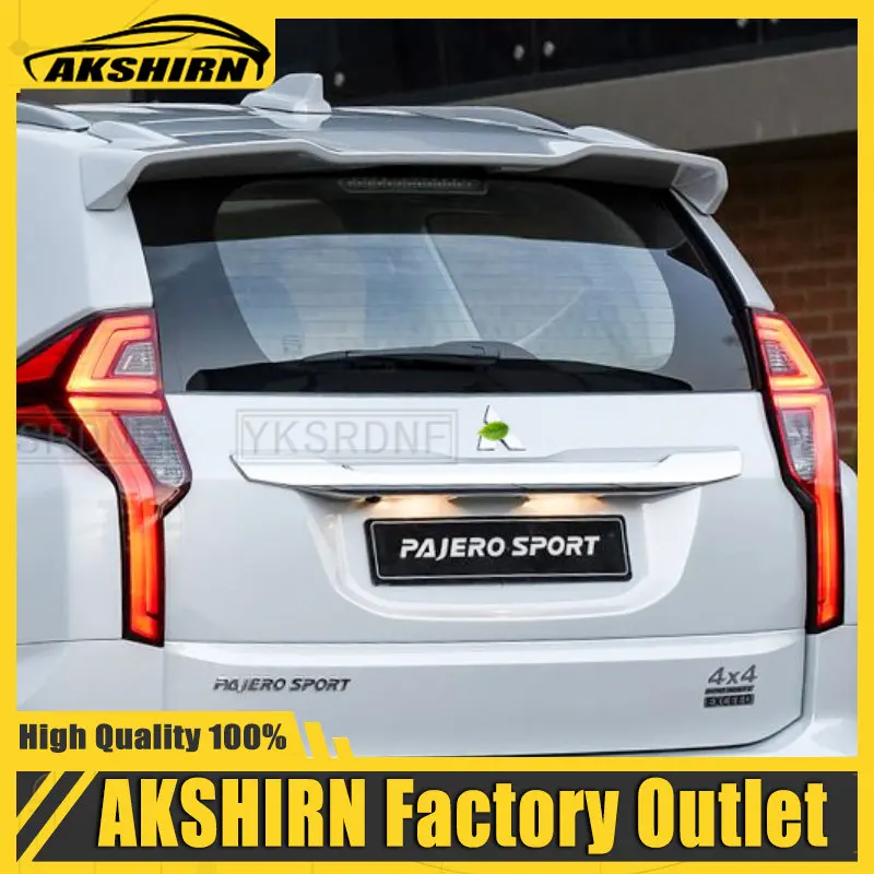 

Fit FOR Mitsubishi Pajero Sport ABS Plastic Rear Trunk Wing SPOILER FOR Mitsubishi Pajero SPOILER 2016 2017 2018 2019 2020 2021