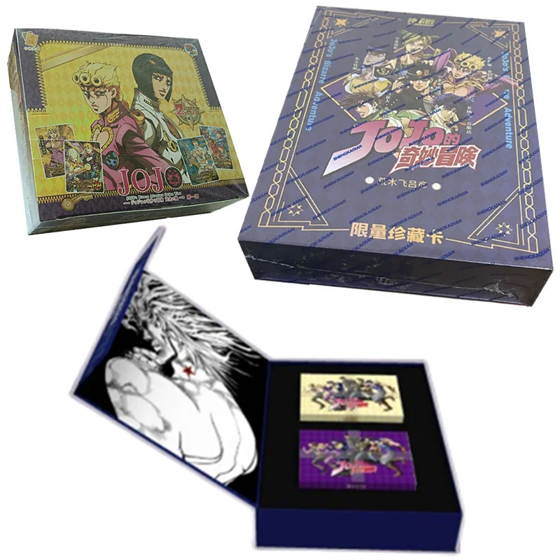 

2023 New Japanese Anime Jojo Bizarre Adventure Jojo Cards Characters Collection Cards Hobby Game Collectibles For Children Gifts