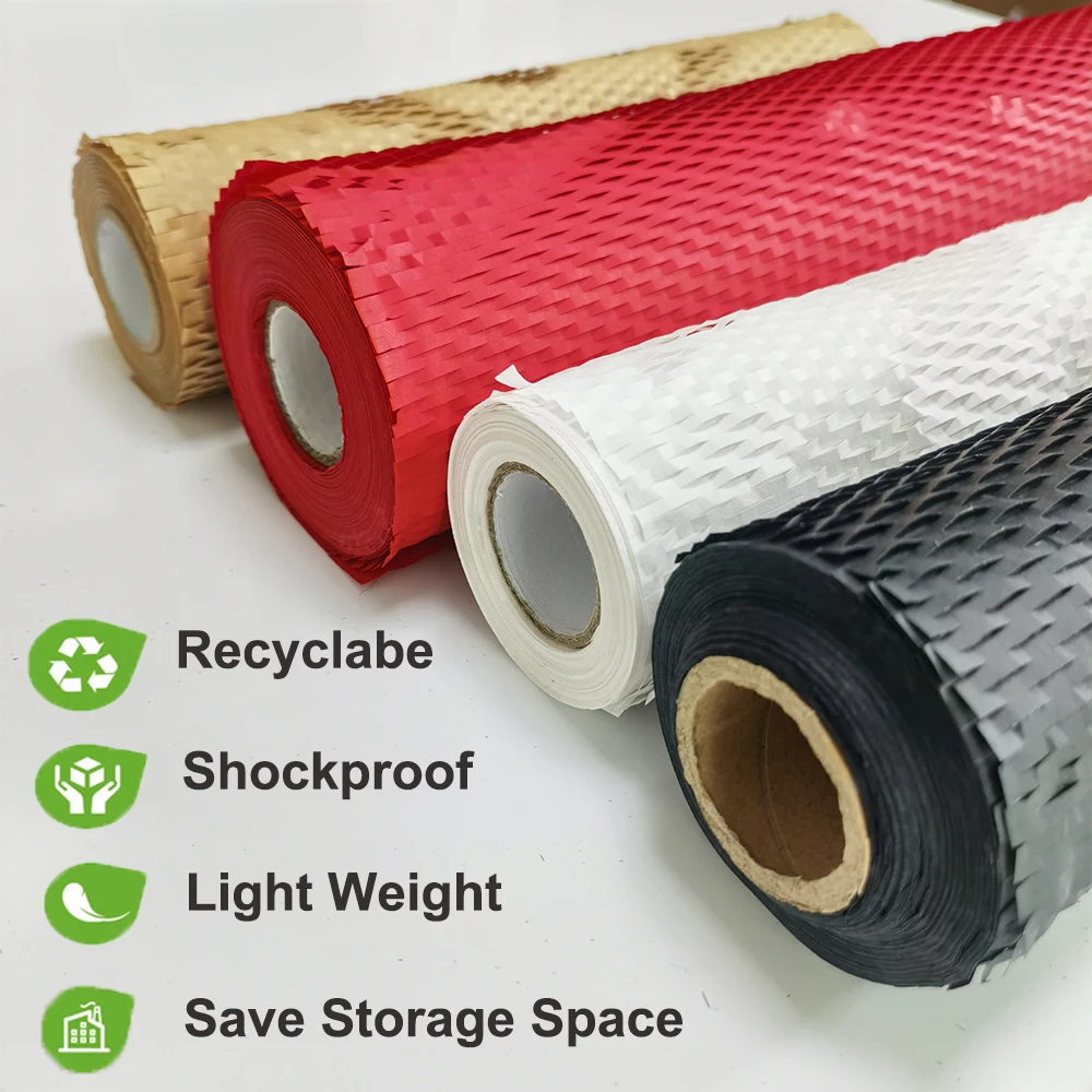 Roll For Diy Decorative Gift Packing Wood Color Degradable Wrapping Material