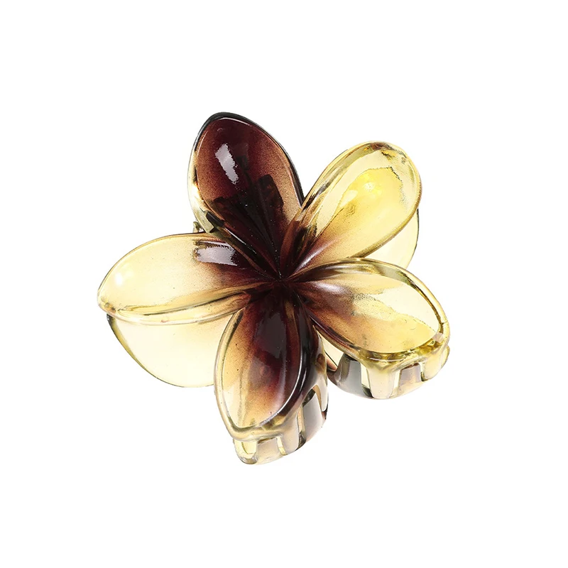 Plumeria Rubra акриловая заколка для волос отпуск свежий сладкий нежный цветок заколки