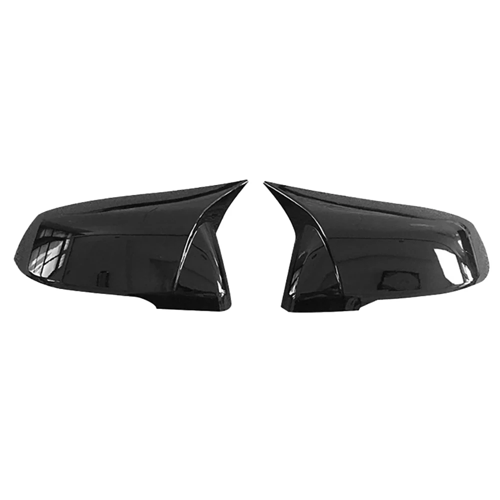 

Автомобильное глянцевое черное боковое стекло заднего вида, крышка зеркала заднего вида, обрезная рамка, боковые крышки зеркала для-BMW X1 F48 ...