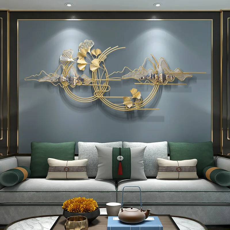 

Living Room Sofa Background Wall Decoration Bedroom Wall Decoration Fashion Ginkgo Leaf Pendant Wall Decoration
