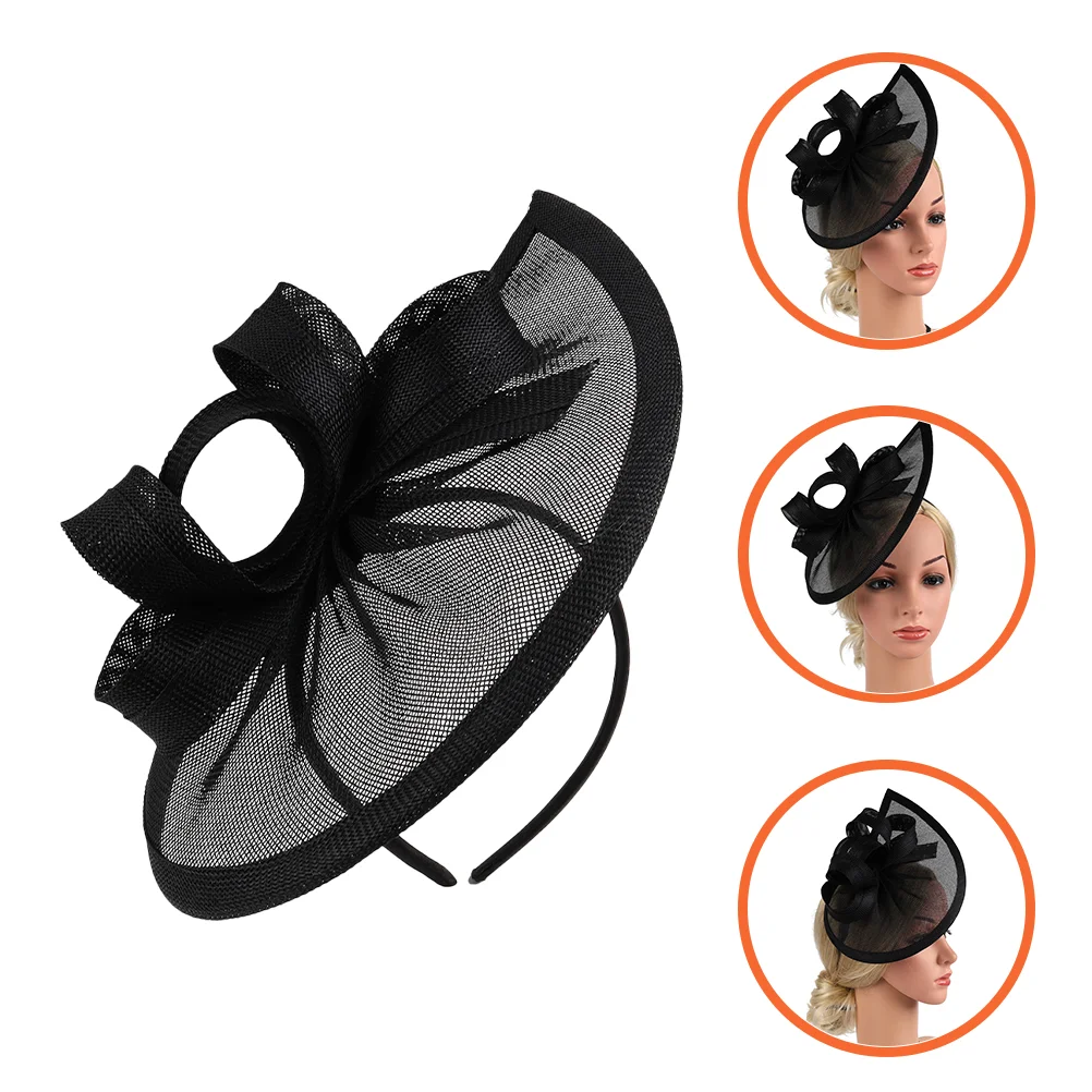 

Мини-повязки для волос Коктейльная искусственная шляпа Вуалетка головной убор элегантные чайные Шляпы Маленькие АБС вуалетки для женщин Miss