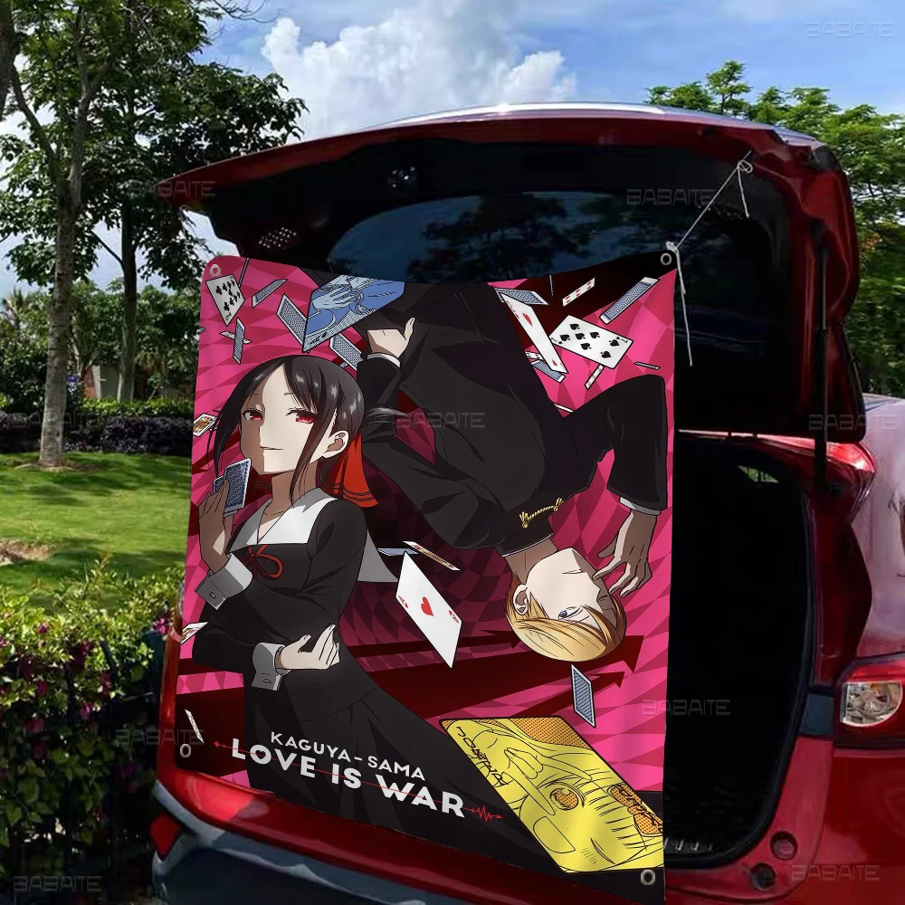 Аниме Кагуя Сама Love Is War красочный флаг настенный богемный баннер Мандала