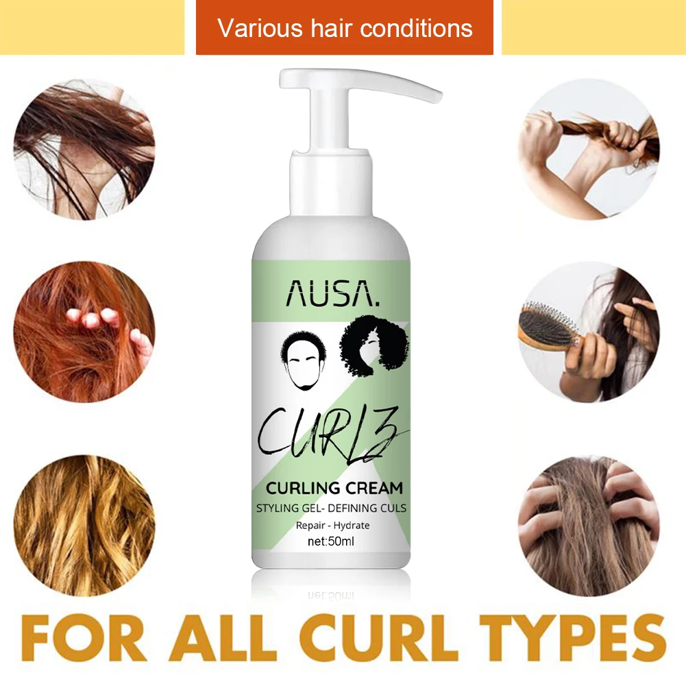 

Curls Boost Defining Cream Anti-Frizz Curl Enhancer Moisturizing Curl Conditioner Cream Curly Hair Defining Cream