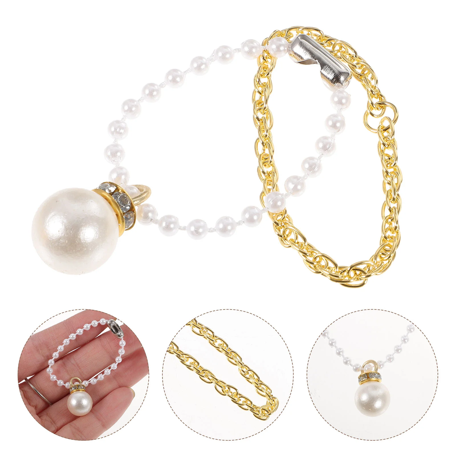 

30 Pcs Kid Toys Girls Mini Necklace Jewelry Gift Pretend Face Mask Kids Decors Child