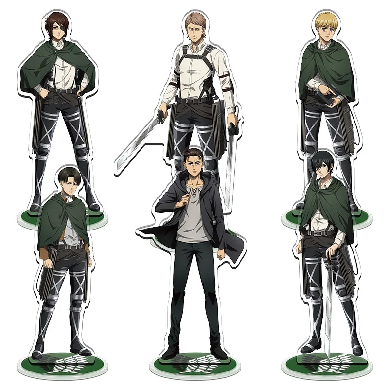 Anime Attack on Titan The Final Season Action Figure Toy Eren Jaeger Acrylic Stand Model Doll Collection Props 20cm For Gift