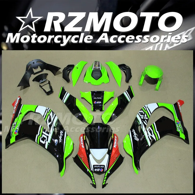 

Injection Mold New ABS Fairings Kit Fit for Kawasaki Ninja ZX-10R ZX10R 2016 2017 2018 2019 117 18 19 Bodywork Set Green Red