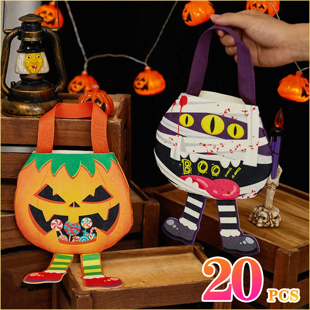 1-20 шт. подарочные пакеты для конфет на Хэллоуин