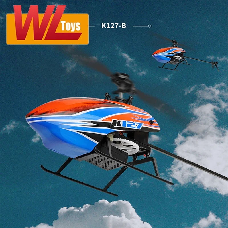 WLtoys K127 Helicopters For V911s Upgrade 2.4Ghz 6-Aixs Gyroscope Flybarless Altitude Hold RC Helicotper For Kids Gift Toys