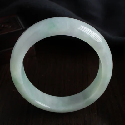 

zheru Jewelry Natural light color Myanmar jade 54mm-62mm bracelet exquisite princess bracelet for mom to girlfriend gift